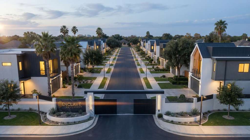 Enclave on Closner — Aerial Street